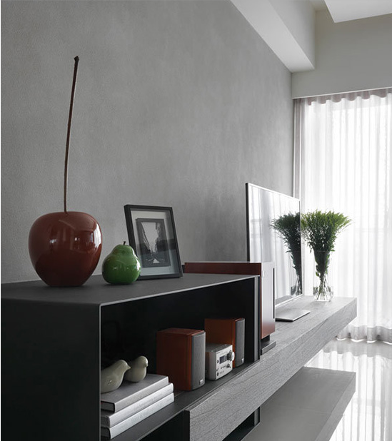 灰色演绎的140平时尚三居 简洁得恰到好处 灰色演绎的140平时尚三居 简洁得恰到好处