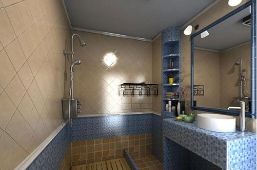 卫生间走小清新路线