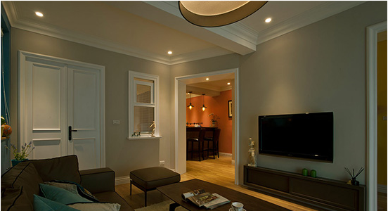 105平美式风格两居 色彩丰富又协调