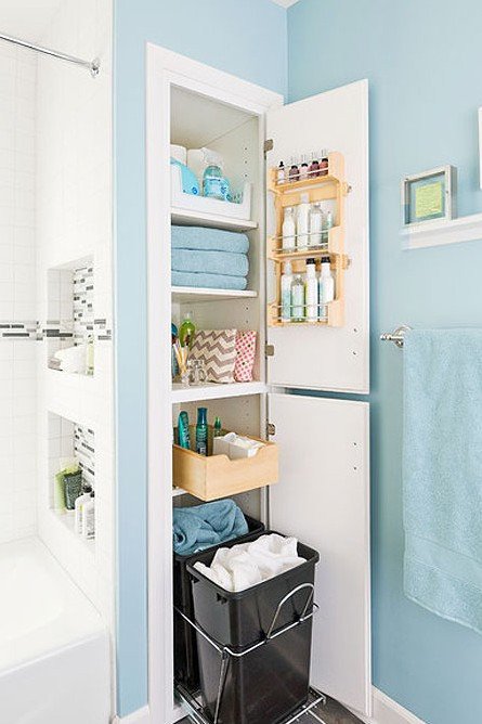 九种创意卫浴收纳方式