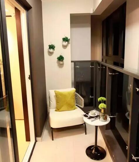 阳台观景区示意图