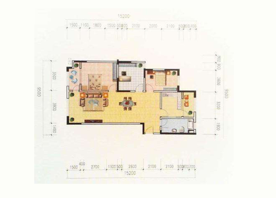 仅仅花了8万元，就把93平米的二居室装修的美轮美奂！-玉海园装修